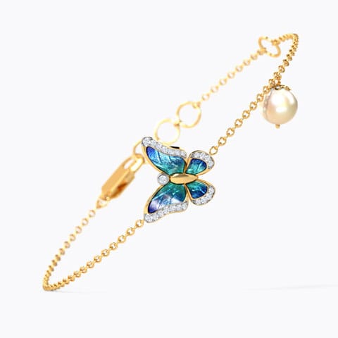 Delicate Flutter Pearl Bracelet - Image 3